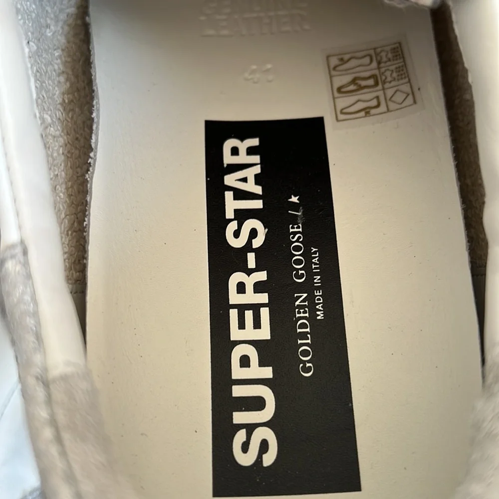Golden Goose Superstar Mixed Media Checkered Low-Top Sneakers - Picture 12 of 12